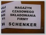 magazyn Schenker tabliczka
